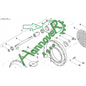 Вал-ступиця Optima Kverneland AC494107 АС494107